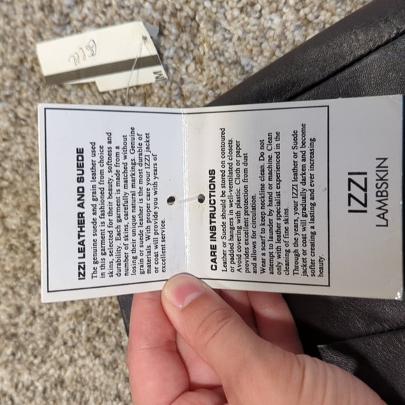 NWT VINTAGE IZZI Leather Pants - Picture 9 of 10